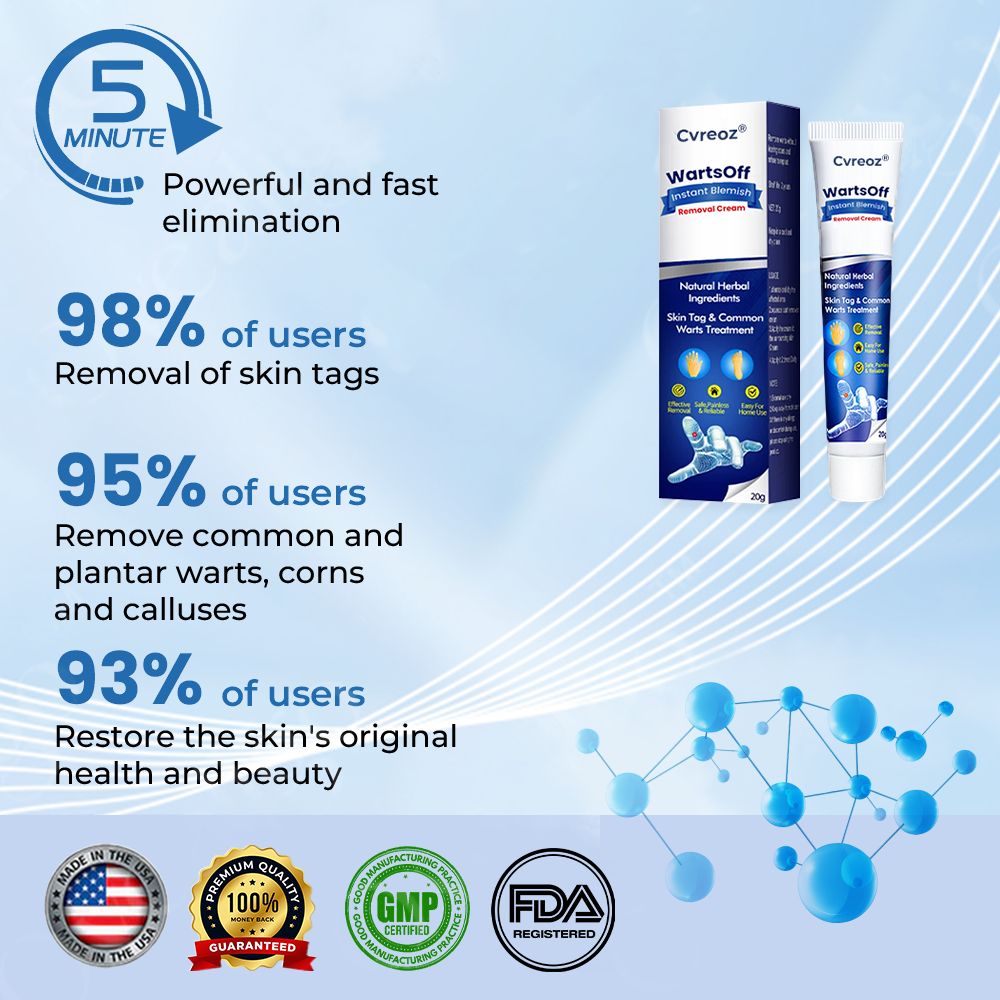 ⏰Last Day Promotion: 80% OFF🔥 Cvreoz® WartsOff Instant Blemish Removal Cream