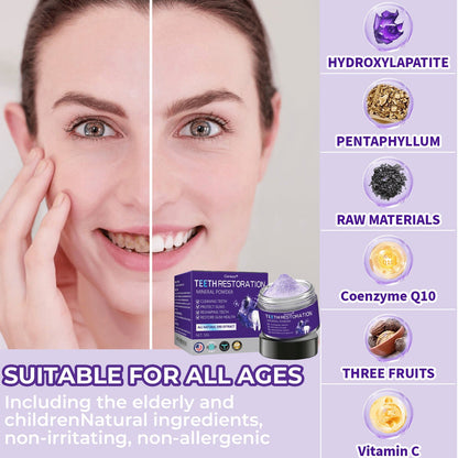 Cvreoz® Teeth Restoration Mineral Powder 🦷✨ Treats periodontitis & mouth ulcers, whitens teeth, prevents tooth loss, and repairs gum recession 😁